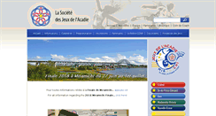 Desktop Screenshot of jeuxdelacadie.org